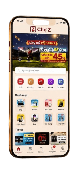 Giao diện Mini App Chợ Z