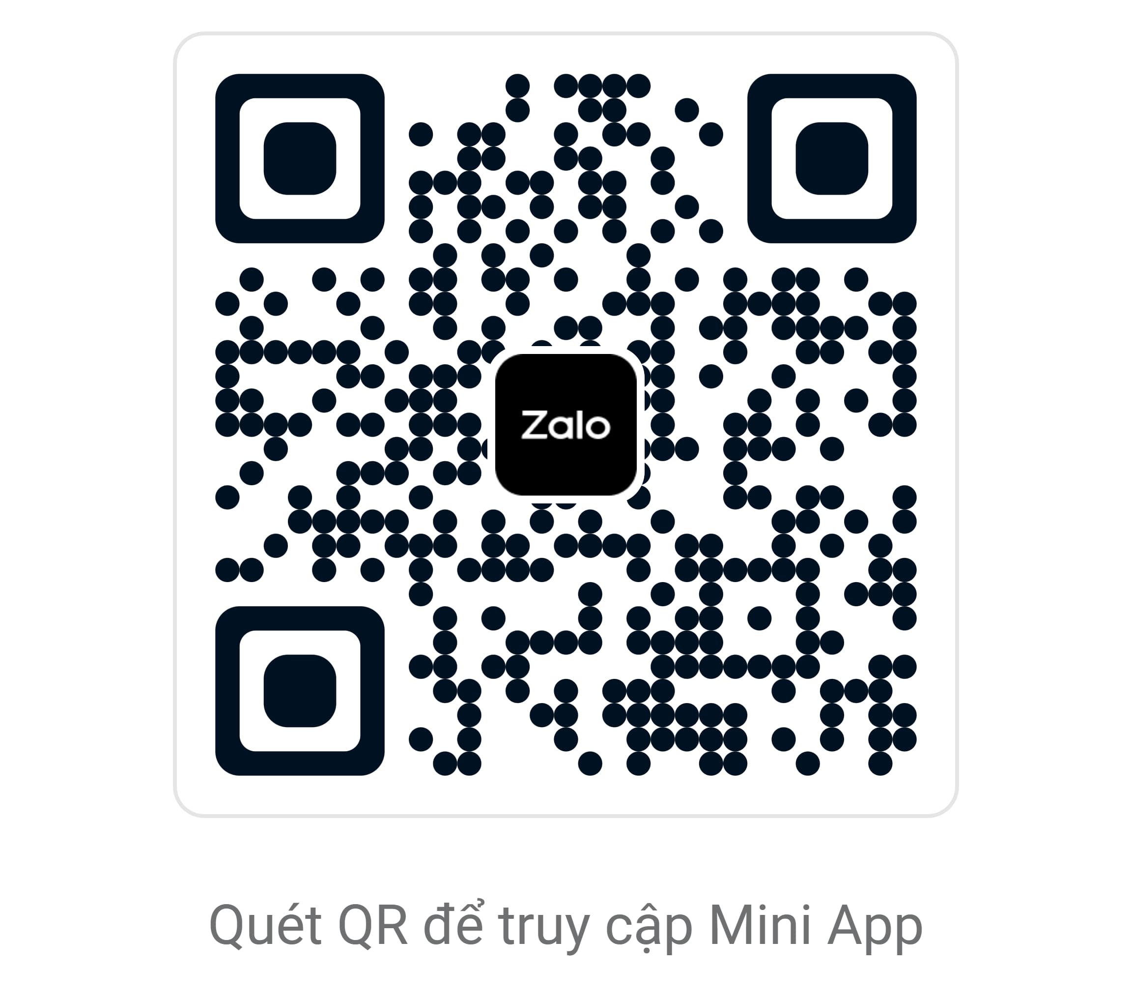 Mã QR trải nghiệm nền tảng PostGifty trên Zalo